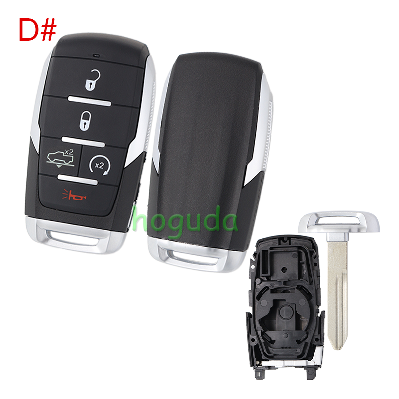 For Chrysler 2+1/3+1/4+1/5+1 button smart remote key shell