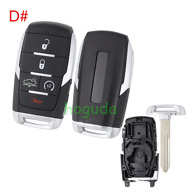 For Chrysler 2+1/3+1/4+1/5+1 button smart remote key shell