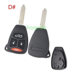 For Chrysler 2/2+1/3/3+1 buttons key blank