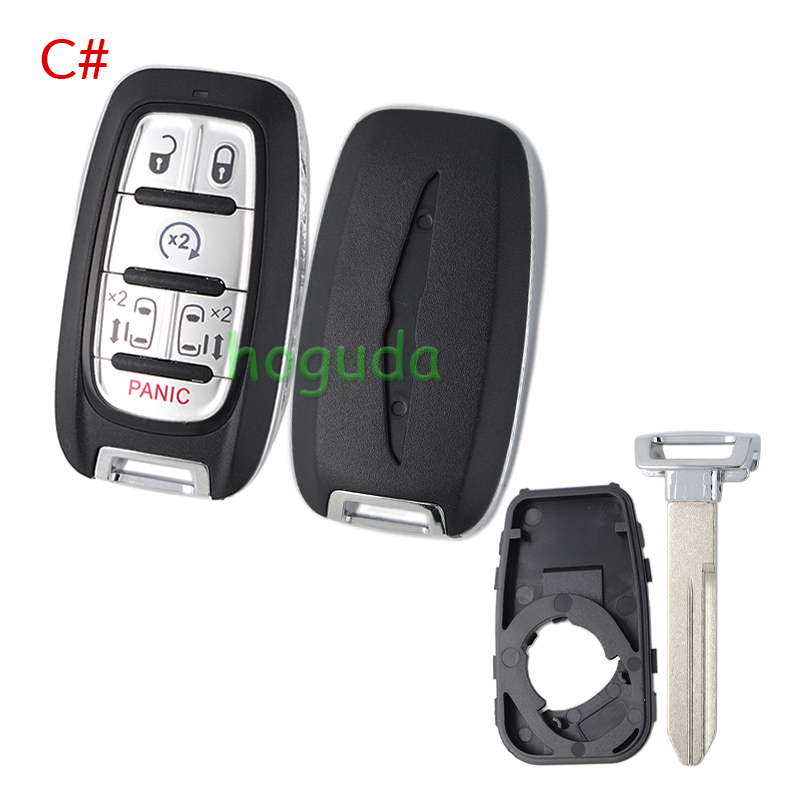 For Chrysler 2+1/4+1/5+1/6+1 button smart remote key shell