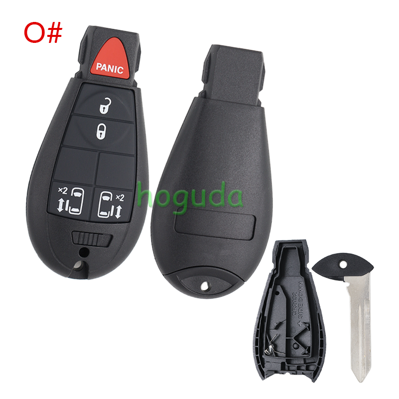 For Chrysler 17pcs/set key blank with emergency blade