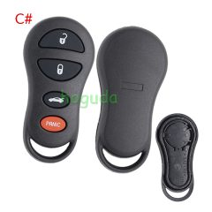 For Chrysler 2+1/3/3+1/5+1 Buttons remote key shell