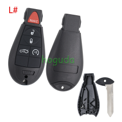 For Chrysler 17pcs/set key blank with emergency blade
