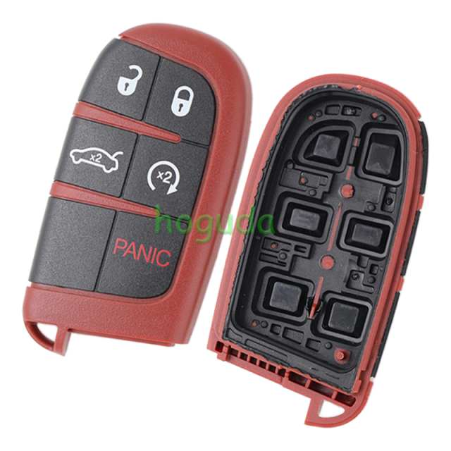 For Chrysler 4+1 button flip remote key shell