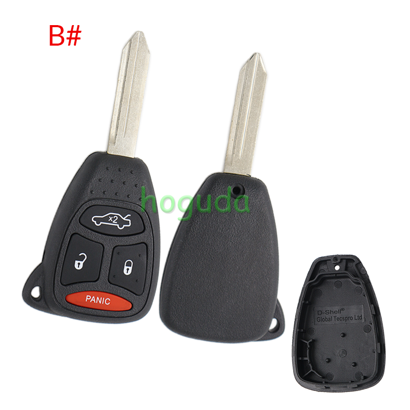 For High Quality GTL Chrysler 2+1/3+1 button remote key shell Stronger enhanced Version