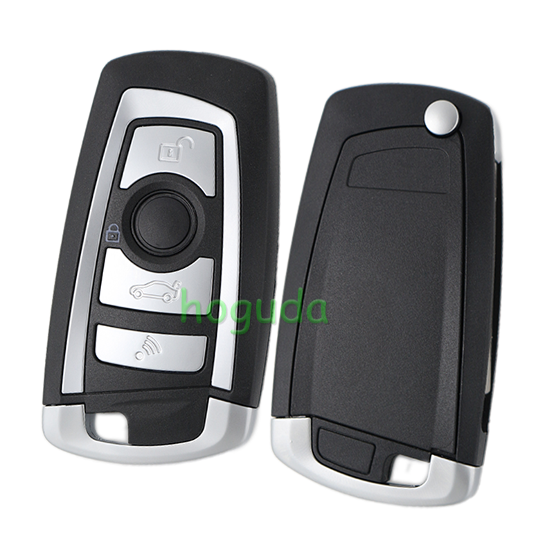 For BMW EWS system 4 button remote key with HU92 blade 433mhz