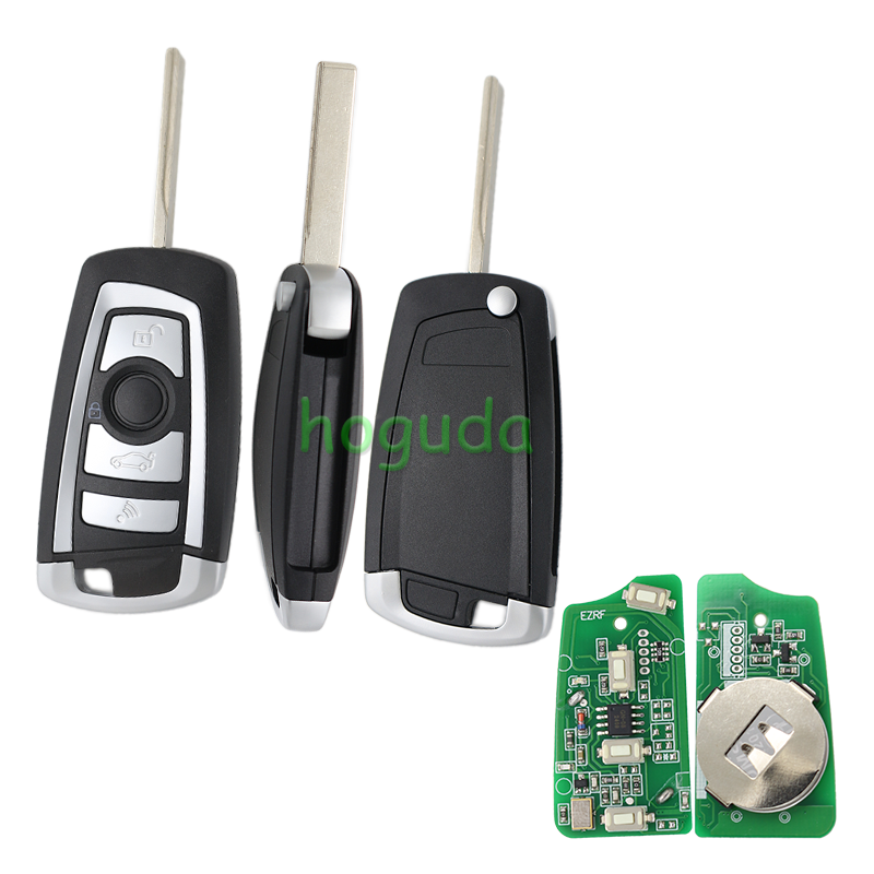 For BMW EWS system 4 button remote key with HU92 blade 315mhz