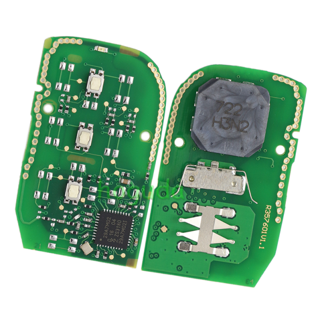 For Honda 3 button Smart Remote Car key with 433MHZ 4A Chip  FCC ID : KR5TP-4