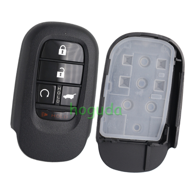 For Honda HR-V CR-V Accord Civic 4+1 button smart remote Key with  4A Chip 433.92MHz  FCCID:KR5TP-4