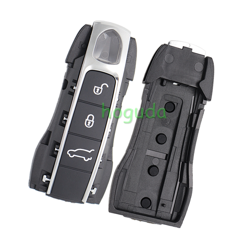 For Porsche modified 3 button remote key blank with emmergency key blade