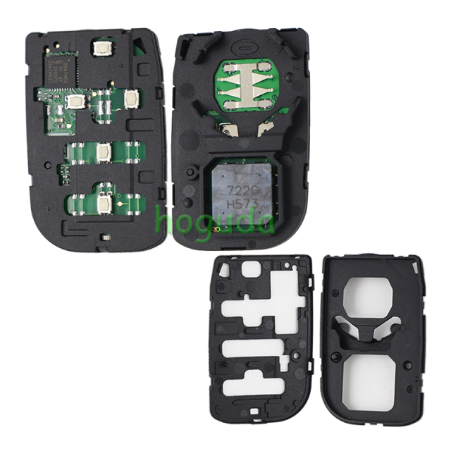 For Honda HR-V CR-V Accord Civic 4+1 button smart remote Key with  4A Chip 433.92MHz  FCCID:KR5TP-4