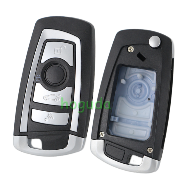 For BMW EWS system 4 button remote key with HU92 blade 433mhz