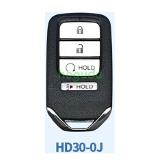 Lonsdor Honda HD30-0J 3+1 button smart key Support ID46 ID47 ID4A chip,Frequency313.56/314.12/313.85/433.66/434.18/433.92 98% Coverage 2013-2025 50+ Models All Honda Keys CIVIC'ACCORD CR-V ODYSSEY HR-V.etc