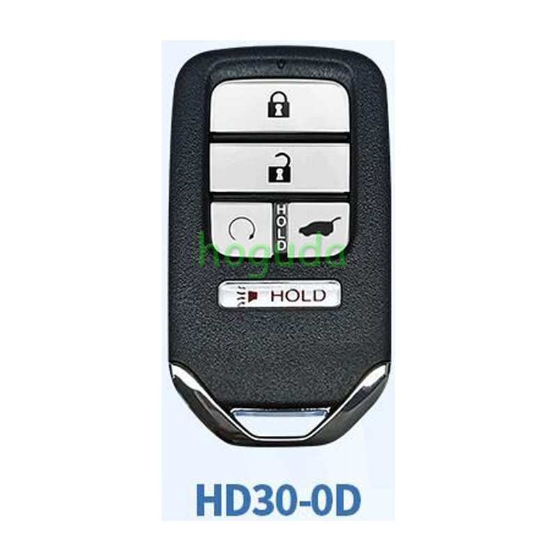 Lonsdor Honda HD30-0D 4+1 button smart key Support ID46 ID47 ID4A chip,Frequency313.56/314.12/313.85/433.66/434.18/433.92 98% Coverage 2013-2025 50+ Models All Honda Keys CIVIC'ACCORD CR-V ODYSSEY HR-V.etc