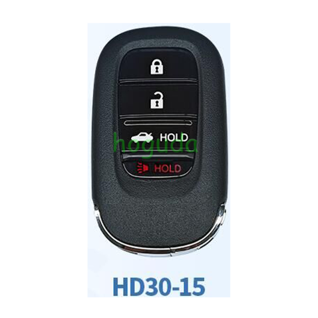 Lonsdor Honda HD30-15 3+1 button smart key Support ID46 ID47 ID4A chip,Frequency313.56/314.12/313.85/433.66/434.18/433.92 98% Coverage 2013-2025 50+ Models All Honda Keys CIVIC'ACCORD CR-V ODYSSEY HR-V.etc