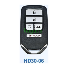 Lonsdor Honda HD30-06 4+1 button smart key Support ID46 ID47 ID4A chip,Frequency313.56/314.12/313.85/433.66/434.18/433.92 98% Coverage 2013-2025 50+ Models All Honda Keys CIVIC'ACCORD CR-V ODYSSEY HR-V.etc