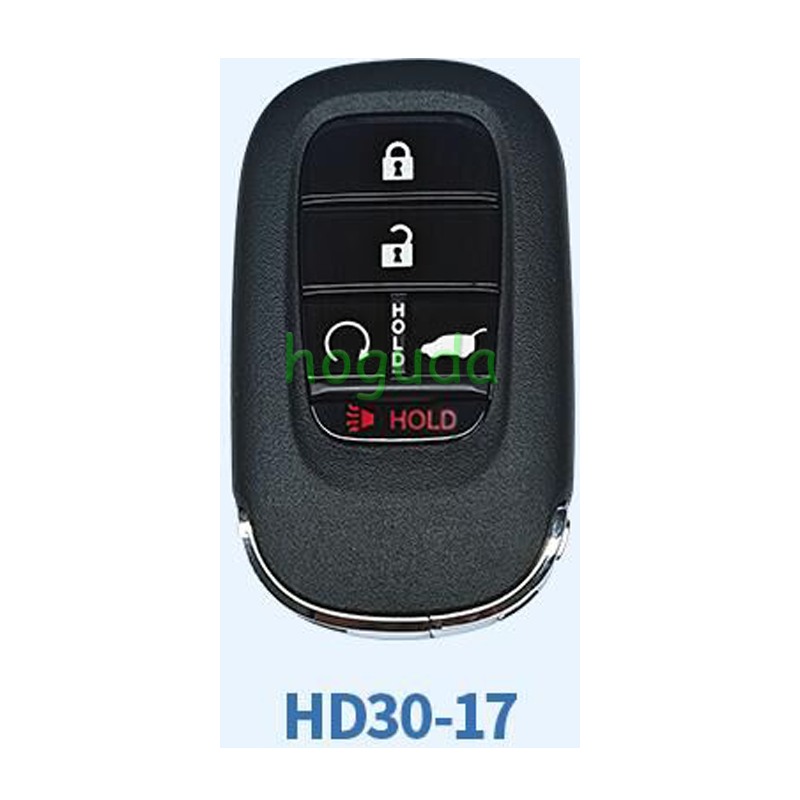 Lonsdor Honda HD30-17 4+1 button smart key Support ID46 ID47 ID4A chip,Frequency313.56/314.12/313.85/433.66/434.18/433.92 98% Coverage 2013-2025 50+ Models All Honda Keys CIVIC'ACCORD CR-V ODYSSEY HR-V.etc