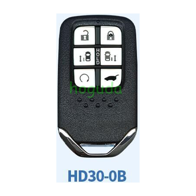 Lonsdor Honda HD30-0B 6 button smart key Support ID46 ID47 ID4A chip,Frequency313.56/314.12/313.85/433.66/434.18/433.92 98% Coverage 2013-2025 50+ Models All Honda Keys CIVIC'ACCORD CR-V ODYSSEY HR-V.etc