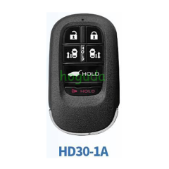 Lonsdor Honda HD30-1A 5+1 button smart key Support ID46 ID47 ID4A chip,Frequency313.56/314.12/313.85/433.66/434.18/433.92 98% Coverage 2013-2025 50+ Models All Honda Keys CIVIC'ACCORD CR-V ODYSSEY HR-V.etc
