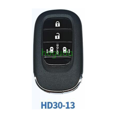 Lonsdor Honda HD30-13 4 button smart key Support ID46 ID47 ID4A chip,Frequency313.56/314.12/313.85/433.66/434.18/433.92 98% Coverage 2013-2025 50+ Models All Honda Keys CIVIC'ACCORD CR-V ODYSSEY HR-V.etc