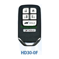 "Lonsdor Honda HD30-0F 4+1 button smart key Support ID46 ID47 ID4A chip,Frequency313.56/314.12/313.85/433.66/434.18/433.92 98% Coverage 2013-2025 50+ Models All Honda Keys CIVIC'ACCORD CR-V ODYSSEY HR-V.etc"