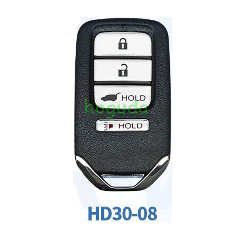 Lonsdor Honda HD30-08 3+1 button smart key Support ID46 ID47 ID4A chip,Frequency313.56/314.12/313.85/433.66/434.18/433.92 98% Coverage 2013-2025 50+ Models All Honda Keys CIVIC'ACCORD CR-V ODYSSEY HR-V.etc