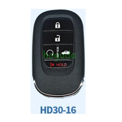 Lonsdor Honda HD30-16 4+1 button smart key Support ID46 ID47 ID4A chip,Frequency313.56/314.12/313.85/433.66/434.18/433.92 98% Coverage 2013-2025 50+ Models All Honda Keys CIVIC'ACCORD CR-V ODYSSEY HR-V.etc