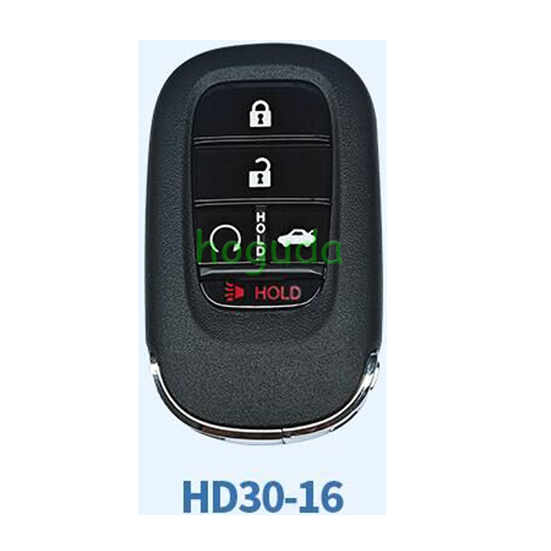 Lonsdor Honda HD30-16 4+1 button smart key Support ID46 ID47 ID4A chip,Frequency313.56/314.12/313.85/433.66/434.18/433.92 98% Coverage 2013-2025 50+ Models All Honda Keys CIVIC'ACCORD CR-V ODYSSEY HR-V.etc