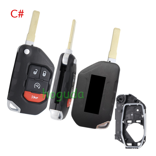 For Chrysler 2/2+1/3+1 button flip key remote key shell