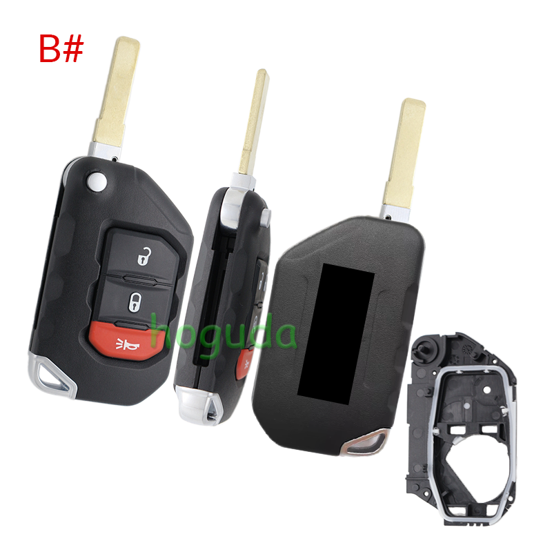 For Chrysler 2/2+1/3+1 button flip key remote key shell