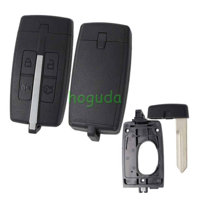 For Lincoln 4 button smart remote key shell