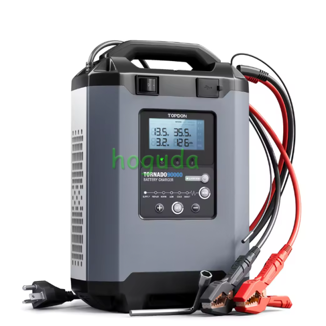 TOPDON Releases the Tornado 90000  Automatic Smart 12v 24v Volt 12 V Auto Battery Charger For Car
