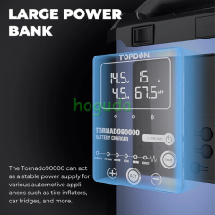 TOPDON Releases the Tornado 90000  Automatic Smart 12v 24v Volt 12 V Auto Battery Charger For Car