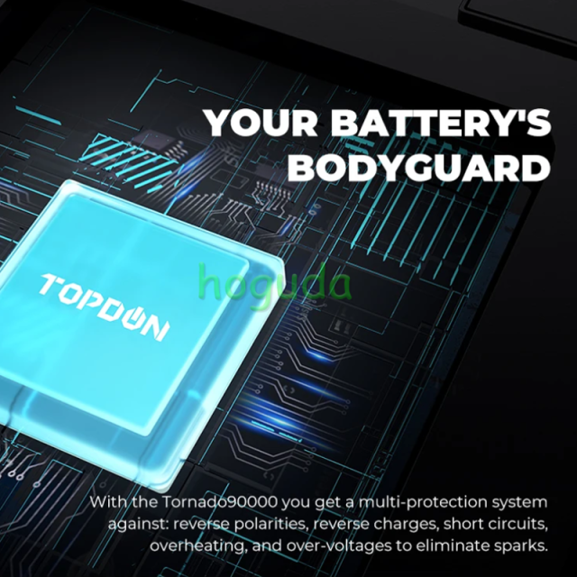 TOPDON Releases the Tornado 90000  Automatic Smart 12v 24v Volt 12 V Auto Battery Charger For Car