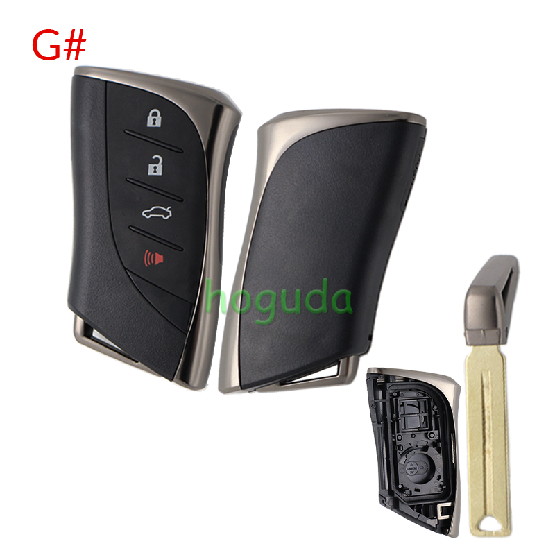 For Lexus 2/2+1/3/3+1 button remote key blank with key blade without logo