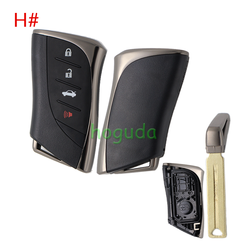 For Lexus 2/2+1/3/3+1 button remote key blank with key blade without logo