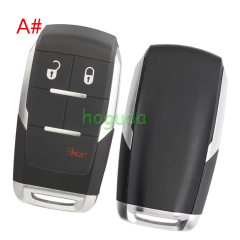 For Chrysler Jeep 2+1/3+1/4+1 button smart remote key shell without logo
