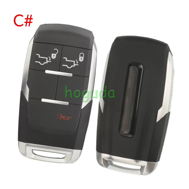 For Chrysler Jeep 2+1/3+1/4+1 button smart remote key shell (with logo slot)