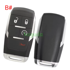 For Chrysler Jeep 2+1/3+1/4+1 button smart remote key shell without logo