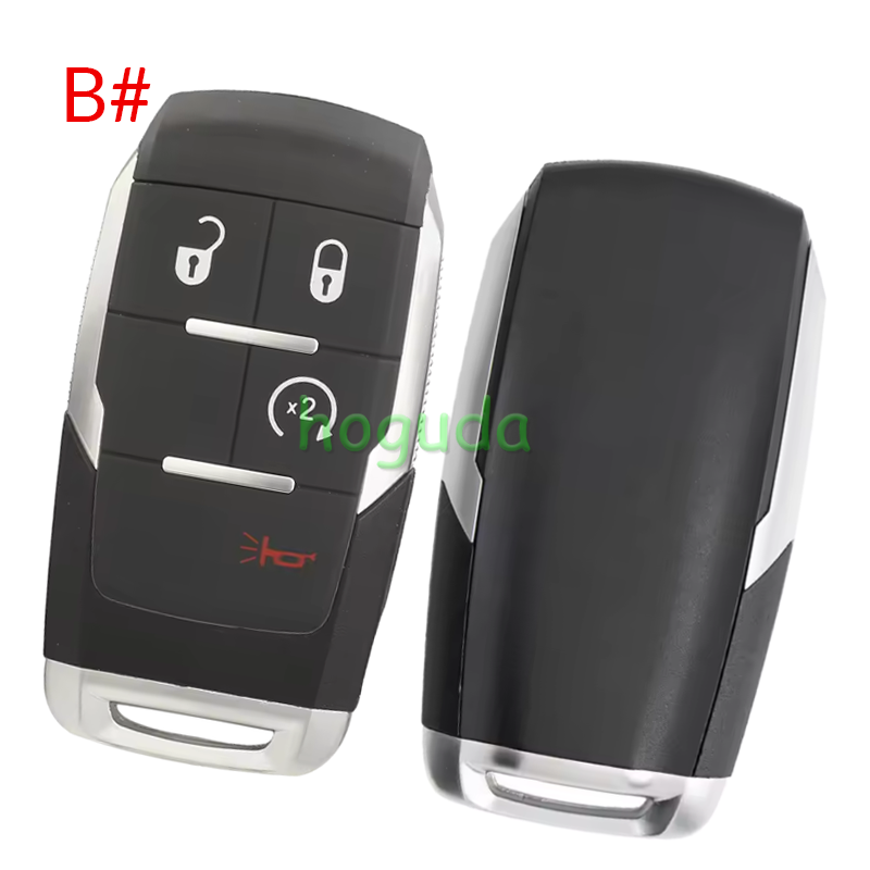 For Chrysler Jeep 2+1/3+1/4+1 button smart remote key shell without logo