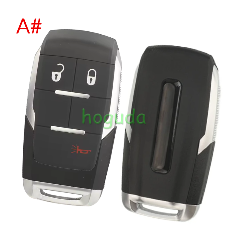 For Chrysler Jeep 2+1/3+1/4+1 button smart remote key shell (with logo slot)