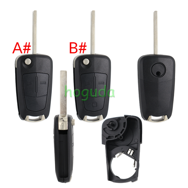 For Opel 2/3 button flip remote key blank