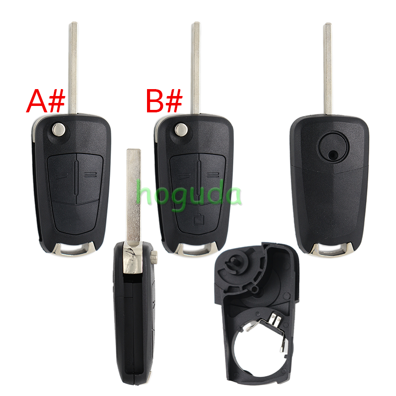 For Opel 2/3 button flip remote key blank