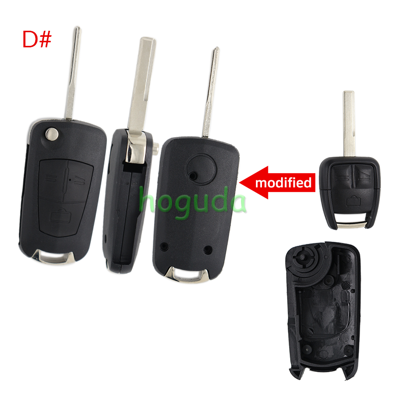 For Opel 3 button modified flip remote key blank