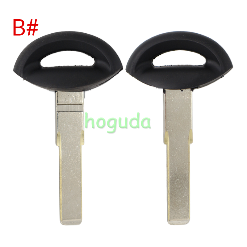 For SAAB Emergency  small key  A#:with narrow blade （窄钥匙片) B#:with wide blade (宽钥匙片) C#:with groove blade