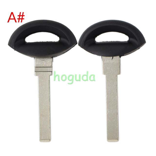 For SAAB Emergency  small key  A#:with narrow blade （窄钥匙片) B#:with wide blade (宽钥匙片) C#:with groove blade