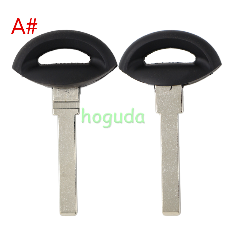 For SAAB Emergency  small key  A#:with narrow blade （窄钥匙片) B#:with wide blade (宽钥匙片) C#:with groove blade