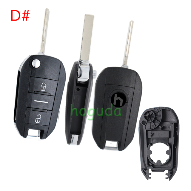 For Opel 3 button remote  Key Shell with HU83 407 blade