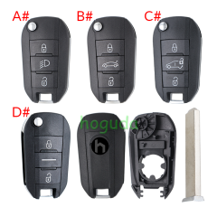 For Opel 3 button remote  Key Shell with VA2 307 blade