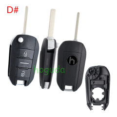 For Opel 3 button remote  Key Shell with VA2 307 blade